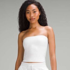 Lululemon Wundermost Ultra-Soft Nulu Tube Tank Top White